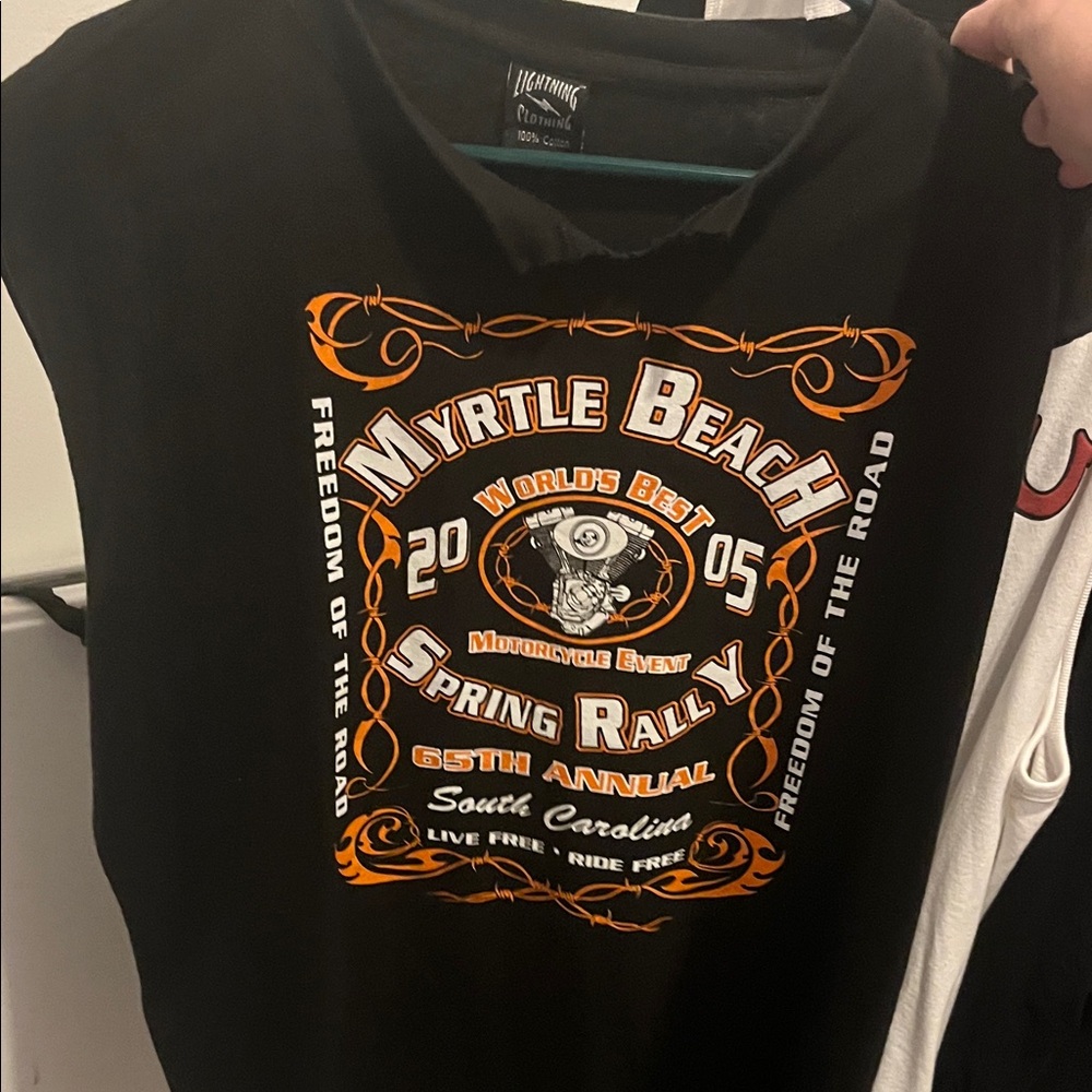 Black Myrtle Beach Rally Tank Top
